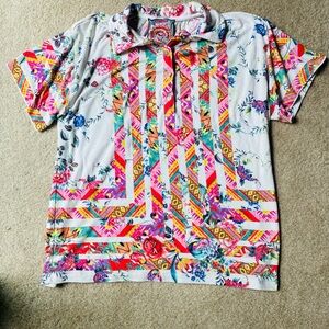 Johnny Was Azzy Flower Top XS